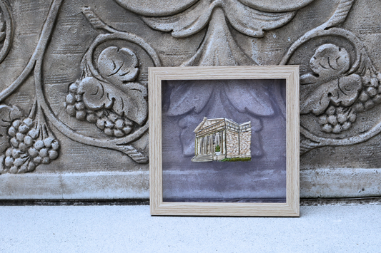 floating embroidery art | cincinnati art museum | hand-stitched