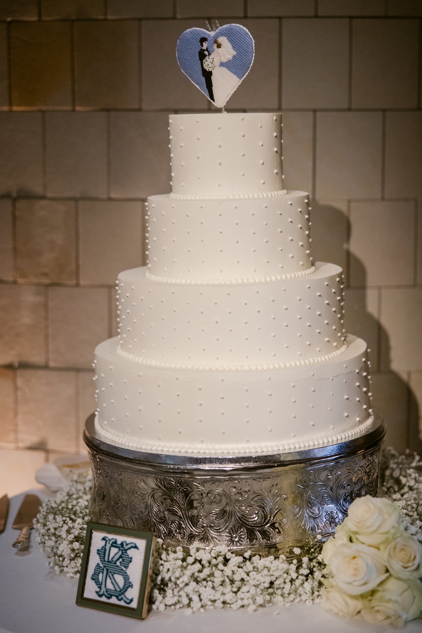 CUSTOM WEDDING PIECES - needlepoint canvas