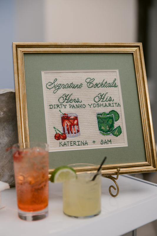 custom signature drinks sign