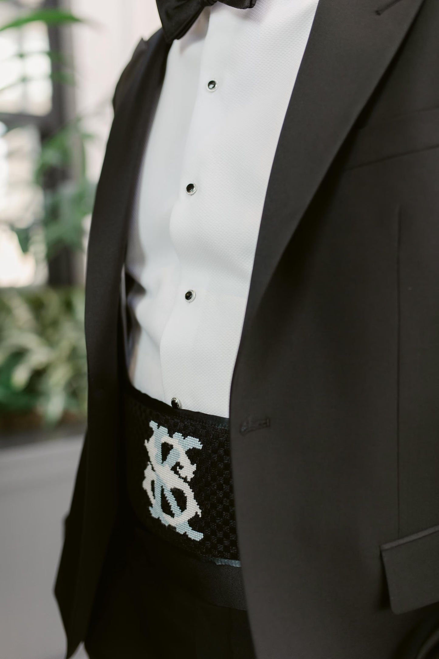 custom belt / cummerbund canvas