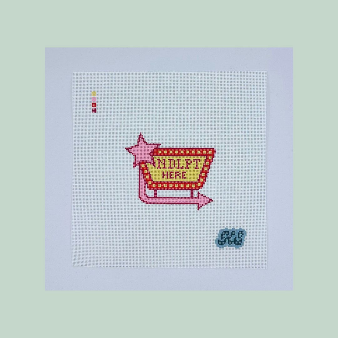 retro ndlpt sign mini