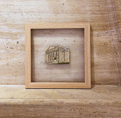 floating embroidery art | cincinnati art museum | hand-stitched