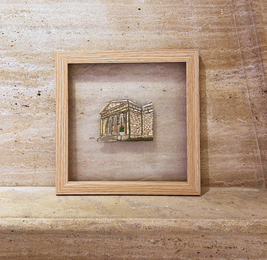 floating embroidery art | cincinnati art museum | hand-stitched