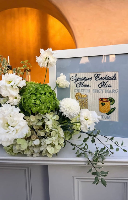 custom signature drinks sign