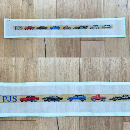 custom belt / cummerbund canvas