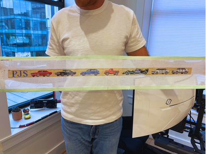 custom belt / cummerbund canvas