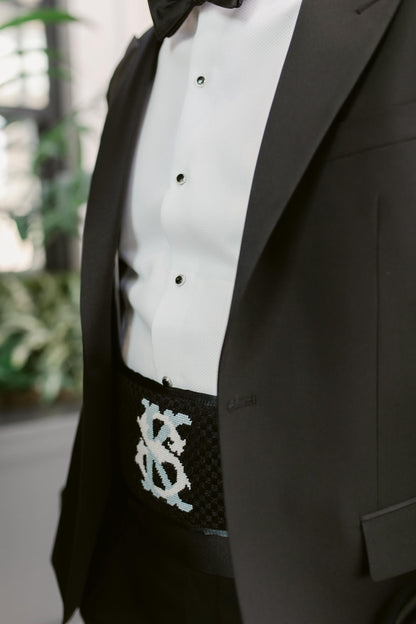 custom belt / cummerbund canvas