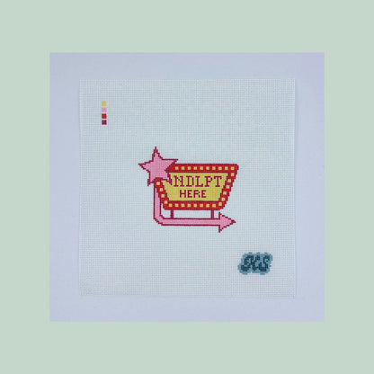 retro ndlpt sign mini